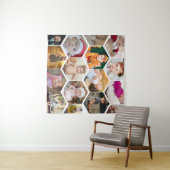 Hexagon Photo Collage Wandkleed (In Situ (horizontaal))