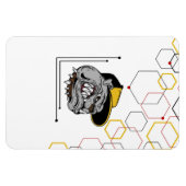 Hexagon-Pitti Magnet flexibel Magneet (Horizontaal)