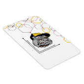 Hexagon-Pitti Magnet flexibel Magneet (Rechterzijde)