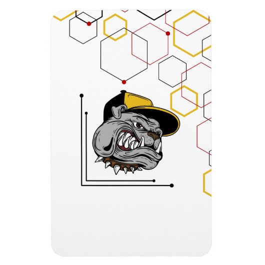 Hexagon-Pitti Magnet flexibel Magneet (Verticaal)