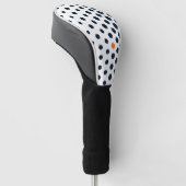 Hexagon Polka Driver Golf Head Hoesje Golfheadcover (Schuin)