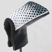 Hexagon Polka Putter Golf Head Hoesje Golfheadcover (3/4 voorkant)