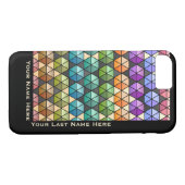 Hexagon Quilt Warm Rainbow IP6 (gepersonaliseerd) Case-Mate iPhone Case (Achterkant (Horizontaal))