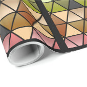 Hexagon Quilt (Warm Rainbow) v2 Cadeaupapier (Rol Hoek)