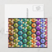 Hexagon Quilt (warme regenboog) Briefkaart (Voorkant / Achterkant)