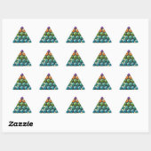 Hexagon Quilt (warme regenboog) Sticker (Vel)