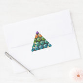 Hexagon Quilt (warme regenboog) Sticker (Envelop)