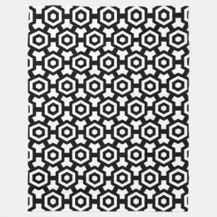 Hexagon Rings Fleece Blanket