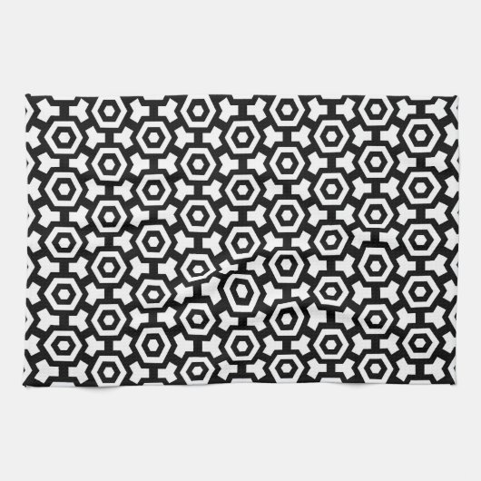 Hexagon Rings Kitchen Towel Theedoek (Horizontaal)