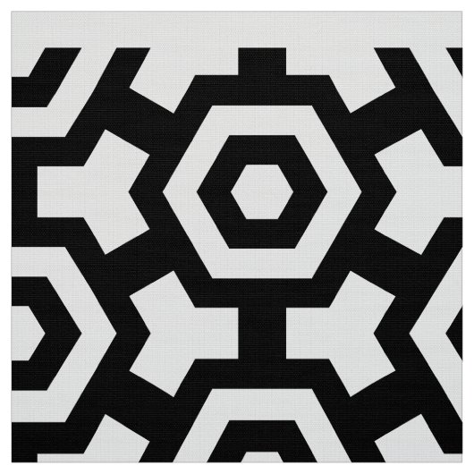Hexagon Rings Poplin Fabric Stof (Swatch)