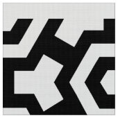 Hexagon Rings Poplin Fabric Stof (Close Up)