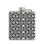 Hexagon Rings Wrapped Vinyl Flask 6oz Heupfles (Achterkant)