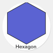 Hexagon Sticker (Voorkant)