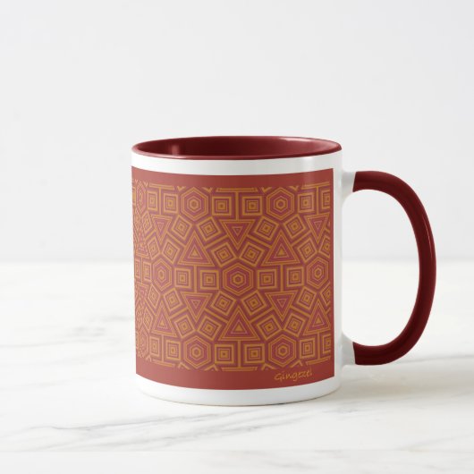 Hexagon Terracotta Tile Mok (Rechts)