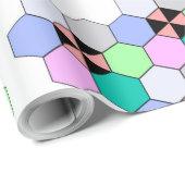 HEXAGON-VORMEN CADEAUPAPIER (Rol Hoek)