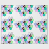 HEXAGON-VORMEN CADEAUPAPIER (Vlak)