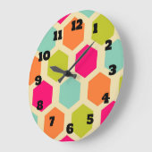 Hexagon-vormen in het  kleurenpatroon grote klok (Hoek)