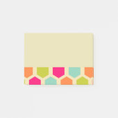 Hexagon-vormen in het  kleurenpatroon post-it® notes (Voorkant)