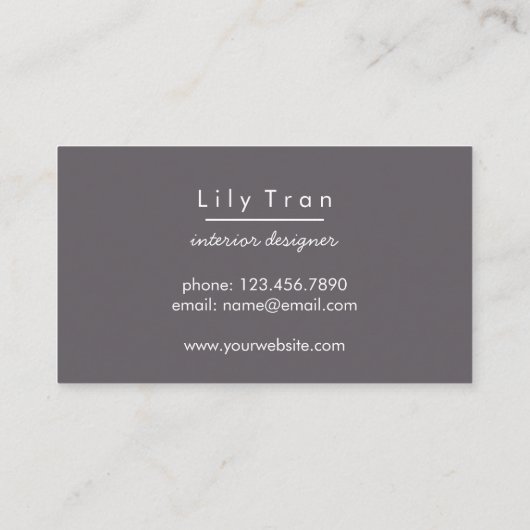 Hexagon Waterverf Marmeren Visitekaartje (Achterkant)