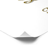 Hexagon wedding invitation coaster perfect poster (Hoek)