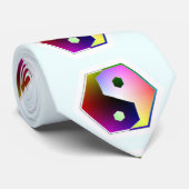 Hexagon Yin Yang Stropdas (Opgerold)