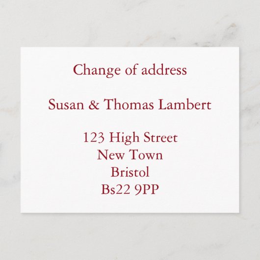 Hexagona Pattern Retro House Change of Address Aankondigingskaart (Achterkant)