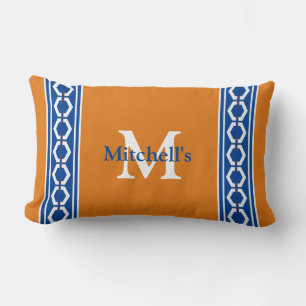 Hexagonaal Ketting Modern Kust Nautilus Monogram L Kussen