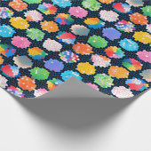 Hexagonal Beachball Stippen Cadeaupapier (Hoek)