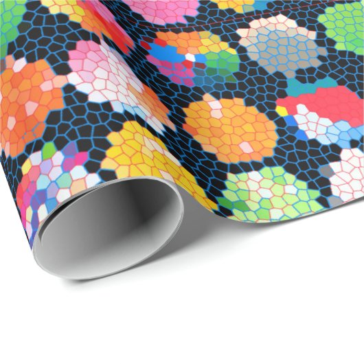 Hexagonal Beachball Stippen Cadeaupapier (Rol Hoek)