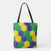 Hexagonal Brazilië Design Tote Bag (Achterkant)