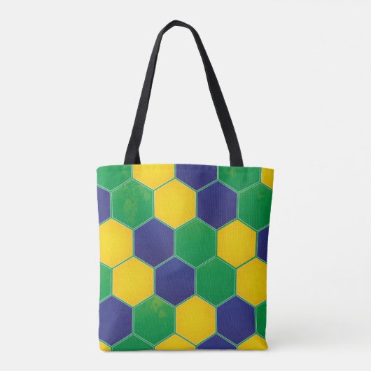 Hexagonal Brazilië Design Tote Bag (Achterkant)