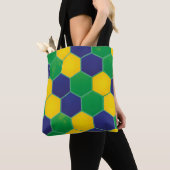 Hexagonal Brazilië Design Tote Bag (Dichtbij)