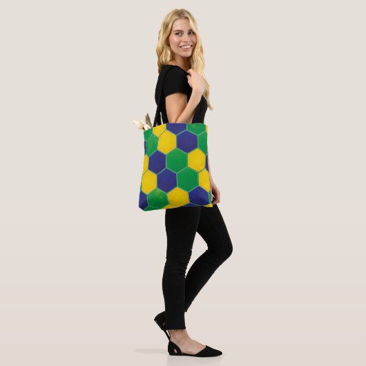 Hexagonal Brazilië Design Tote Bag (Op model)
