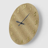 Hexagonal golden Patroon Grote Klok (Hoek)