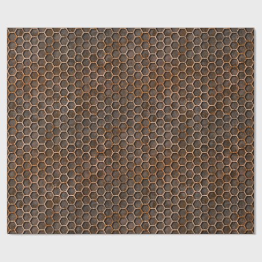 Hexagonal Grate Wrapping Paper, robuust Cadeaupapier (Vlak)