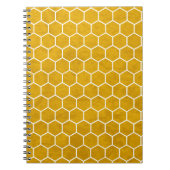Hexagonal Hexagon Pattern Yellow Notitieboek (Voorkant)