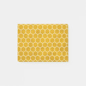 Hexagonal Hexagon Pattern Yellow Post-it® Notes (Voorkant)