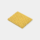 Hexagonal Hexagon Pattern Yellow Post-it® Notes (Schuin)