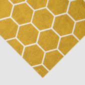 Hexagonal Hexagon Pattern Yellow Tissuepapier (Detail)