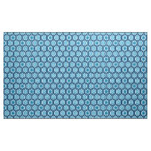 Hexagonal Kimono Print, Navy and Light Blue Stof (Yard (91,4 cm))