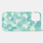 Hexagonal lichtblauw naadloos patroon Case-Mate iPhone case (Achterkant (horizontaal))