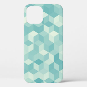 Hexagonal lichtblauw naadloos patroon Case-Mate iPhone case