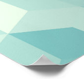 Hexagonal lichtblauw naadloos patroon poster (Hoek)