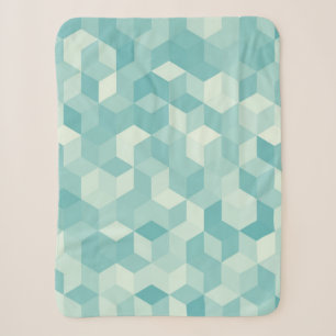 Hexagonal lichtblauw naadloos patroon sherpa deken