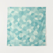 Hexagonal lichtblauw naadloos patroon wandkleed (Voorkant (horizontaal))