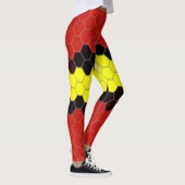 Hexagonal patroon gedrukte leggings (Rechts)