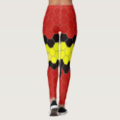 Hexagonal patroon gedrukte leggings (Achterkant)