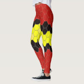 Hexagonal patroon gedrukte leggings (Links)