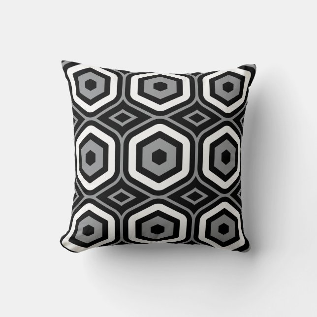 Hexagonal Pattern Kussen (Voorkant)