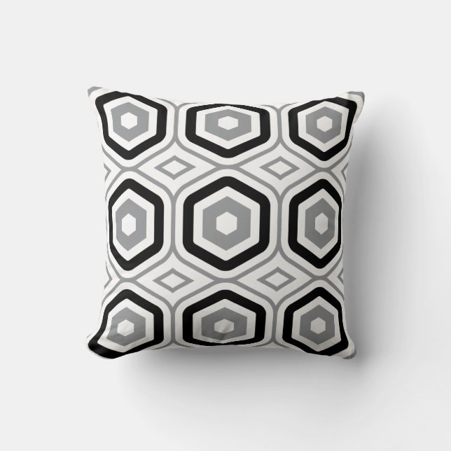Hexagonal Pattern Kussen (Voorkant)